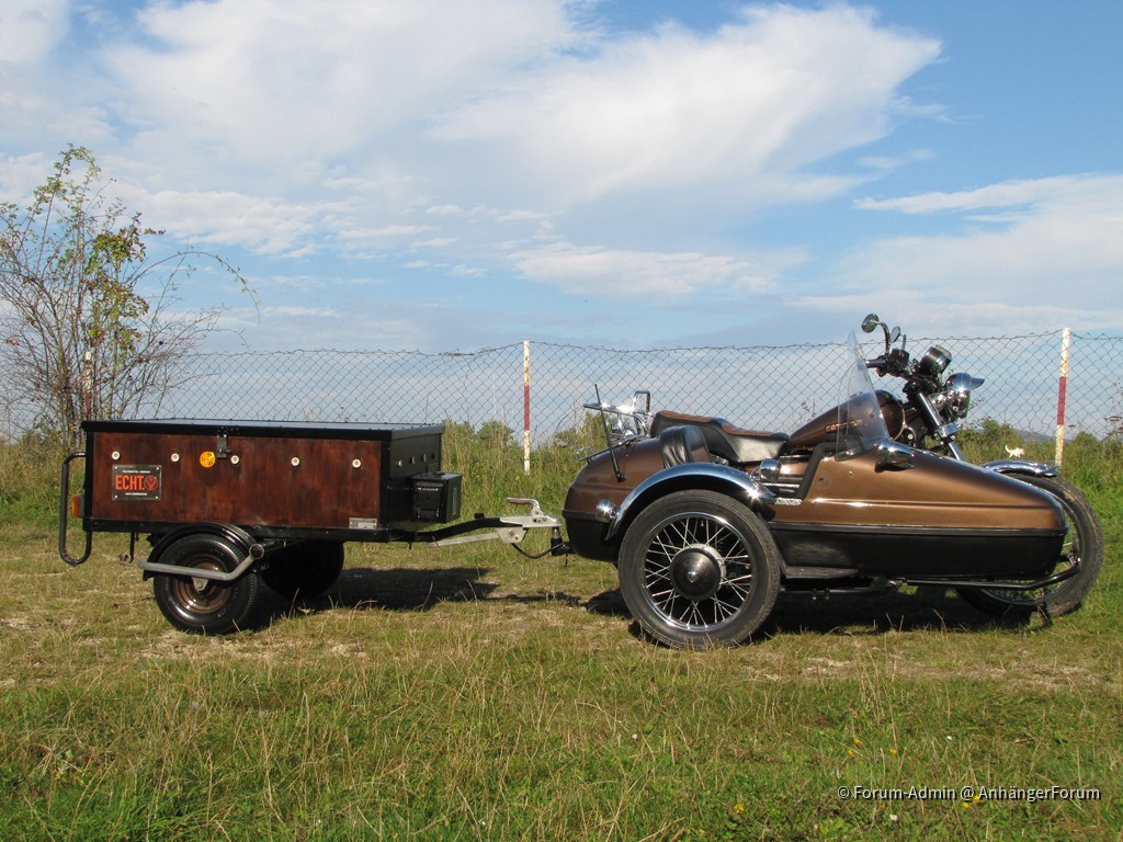 Motorrad + Beiwagen + Anhänger Westfalia 121002