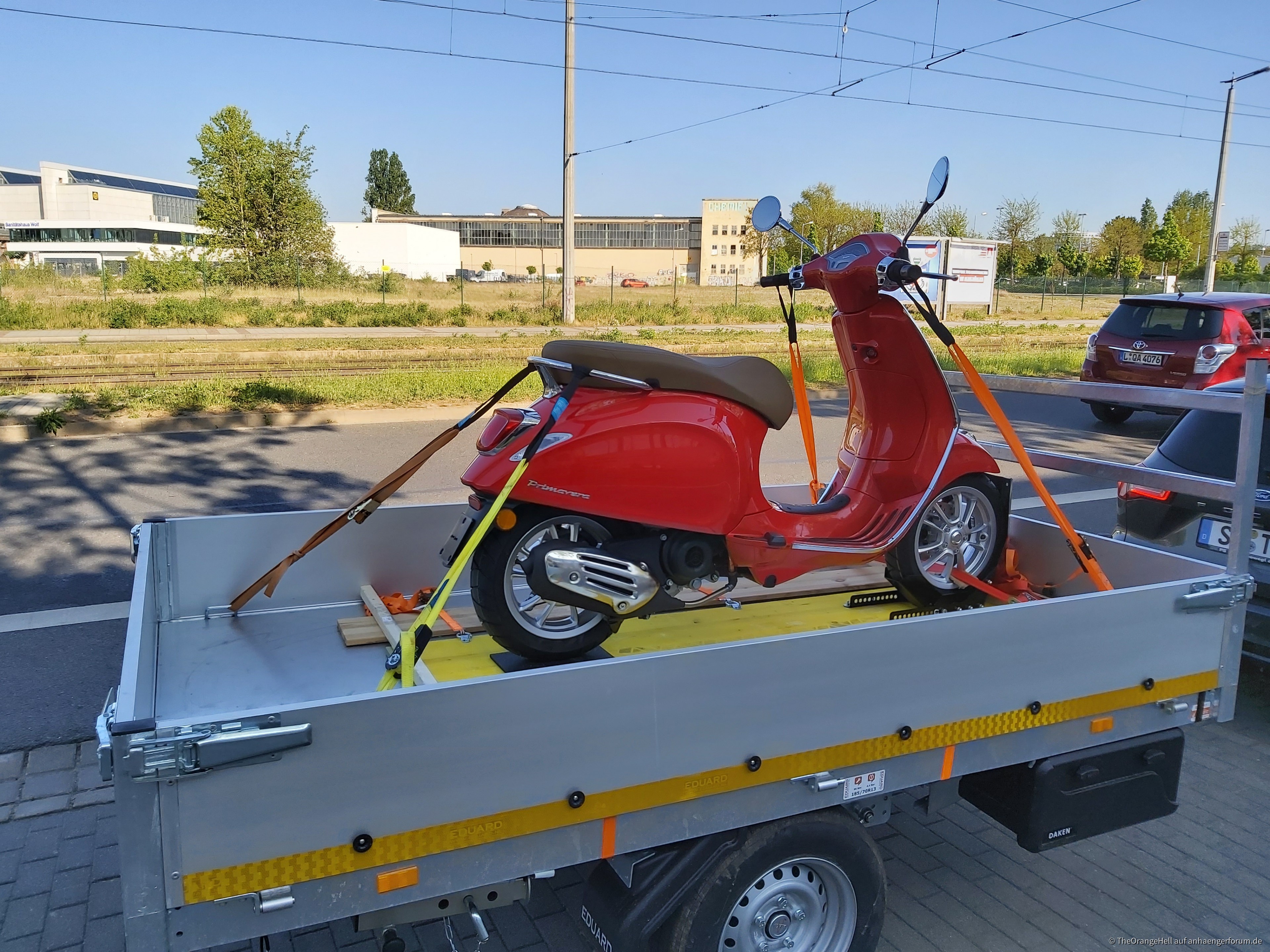 Gestell für Motorradtransport