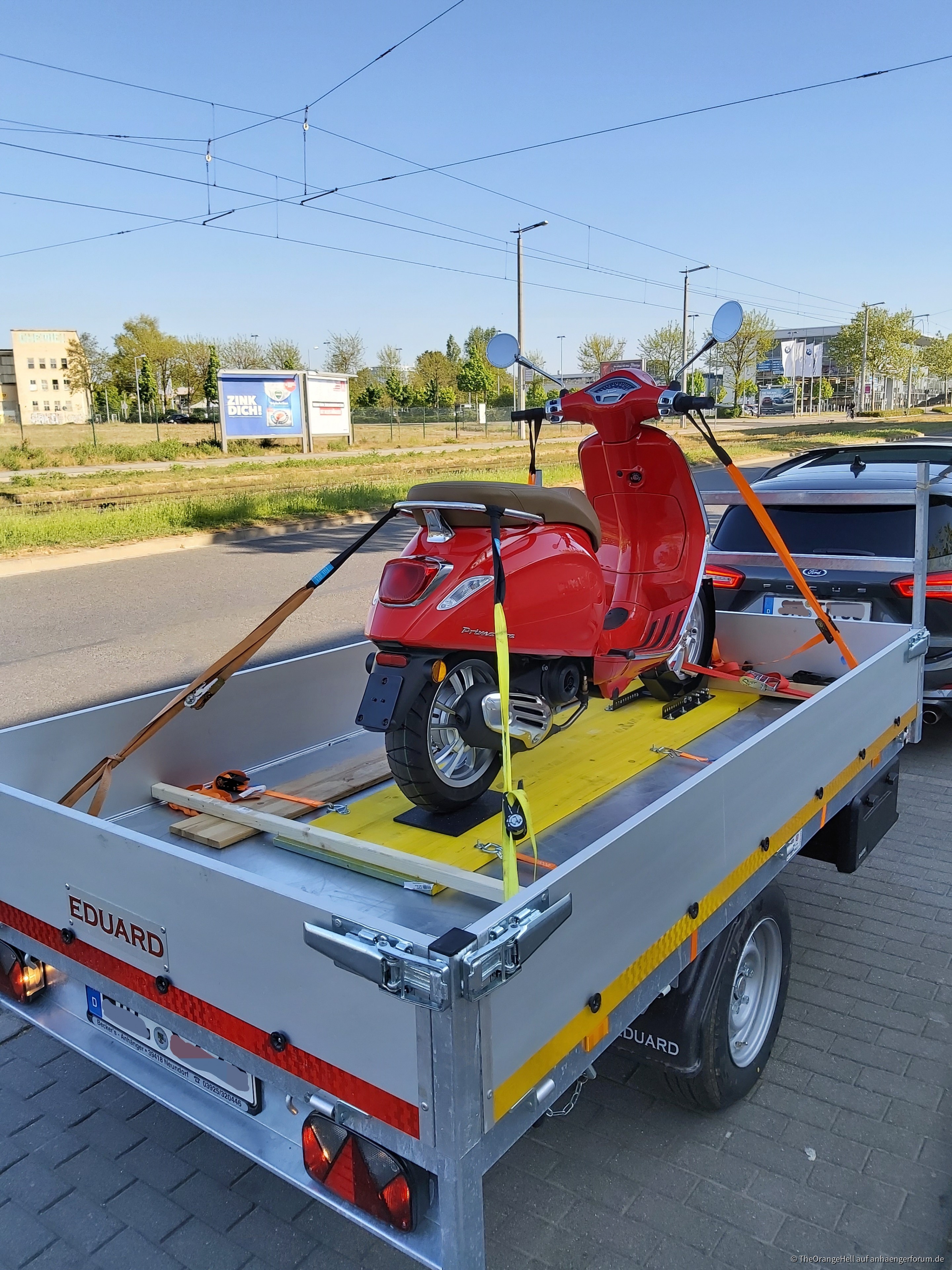 Gestell für Motorradtransport