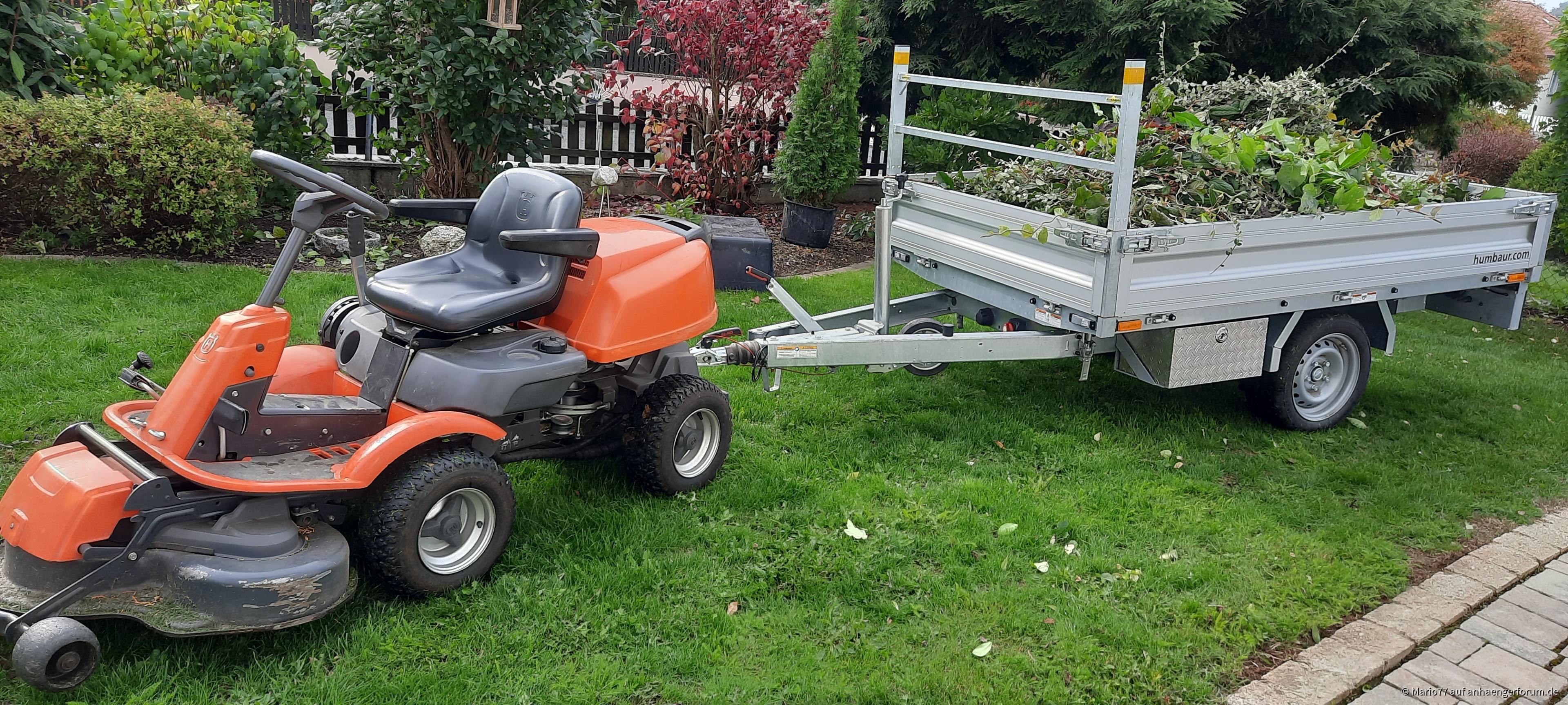 Mit den Rider im Garten sehr wendig...