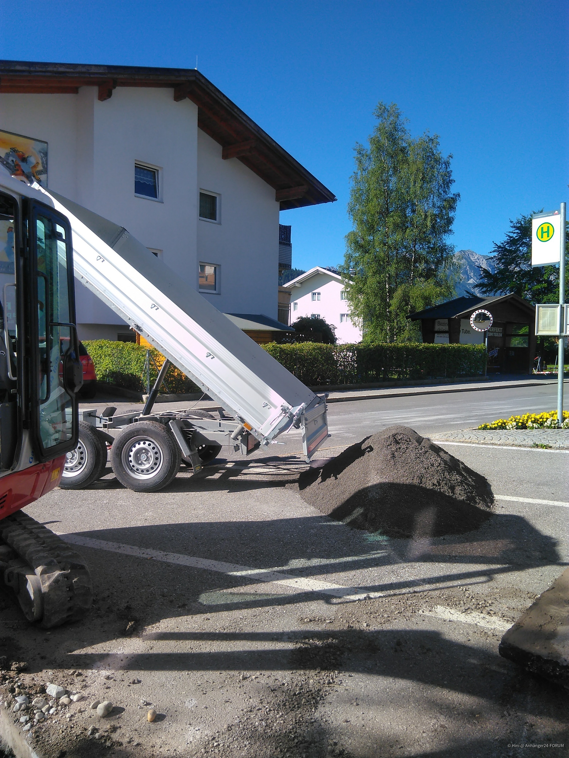 Sand für Gasleitung liefern