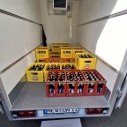 Beladen mit nur 30 Kisten